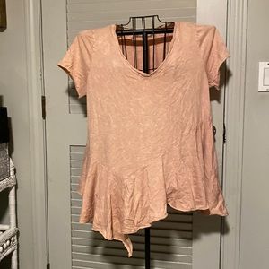 Eri and Ali.  Pink top. Great with leggings.